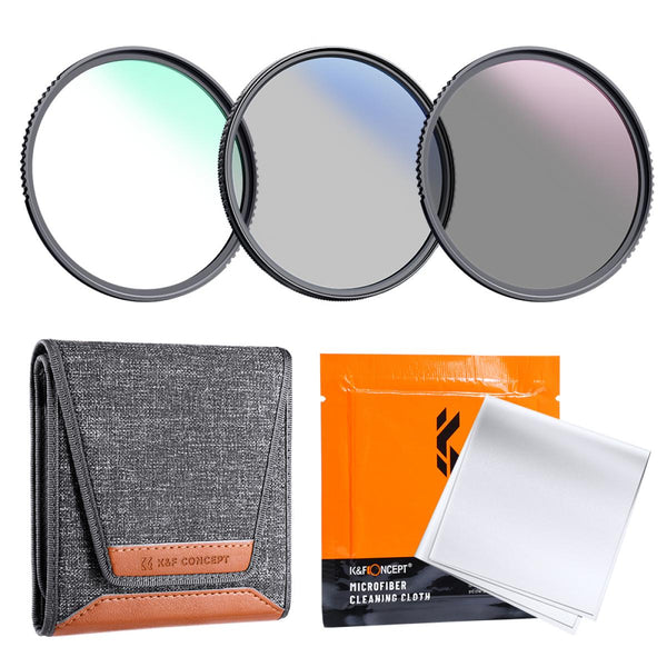 K&F Concept UV, CPL & ND4 Filter Kit - 77mm (K-Series)