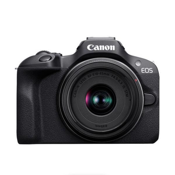 Canon EOS R100 Mirrorless Camera with RF-S 18-45mm f/4.5-6.3 IS STM Lens