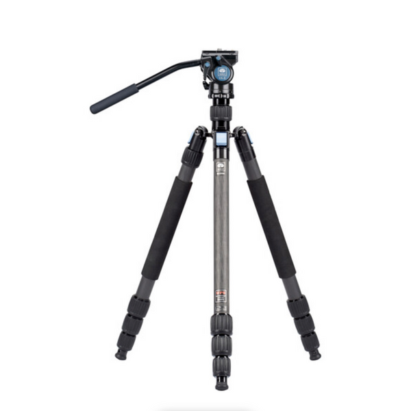 Sirui W-2204 Series Carbon Fiber Tripod & VA-5 Ultra-Compact Video Head Kit