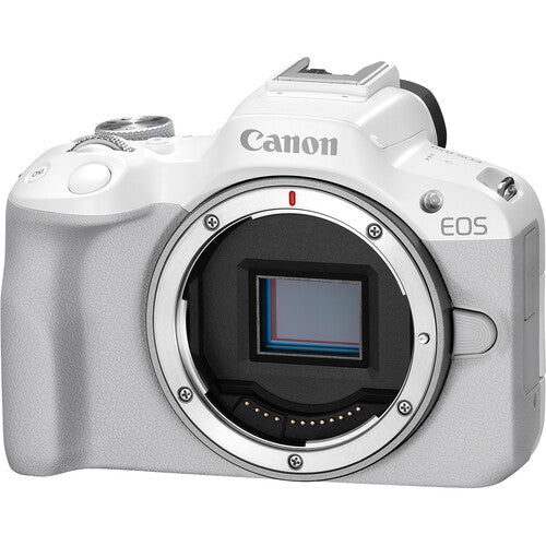 Canon EOS R50 Mirrorless Camera (Body Only, White)