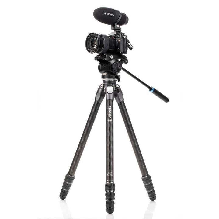 Benro Tortoise Carbon Fiber 2 Series Tripod System with S4Pro Video Head | PROCAM