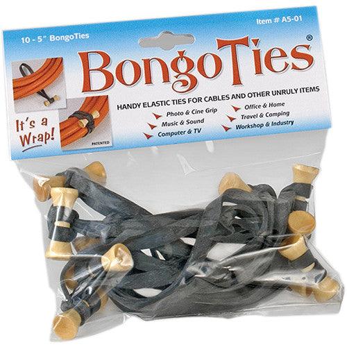 BongoTies Bamboo 5'' Elastic Cable Ties (10 Pack) - Natural | PROCAM