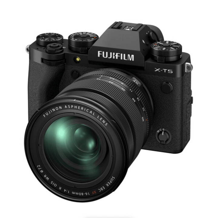 FUJIFILM X-T5 Mirrorless Camera with XF 16-80mm f/4 R OIS WR Lens (Black) | PROCAM