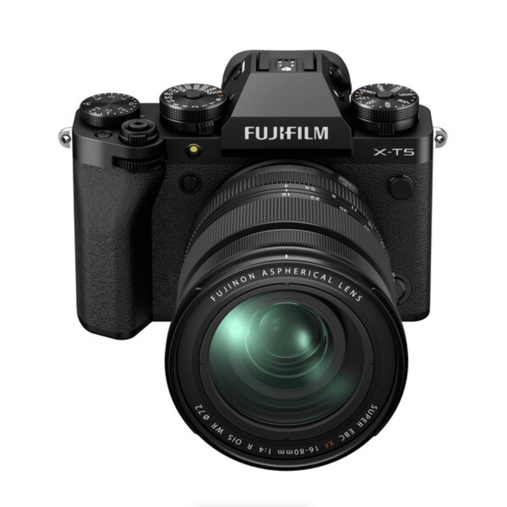 FUJIFILM X-T5 Mirrorless Camera with XF 16-80mm f/4 R OIS WR Lens (Black) | PROCAM