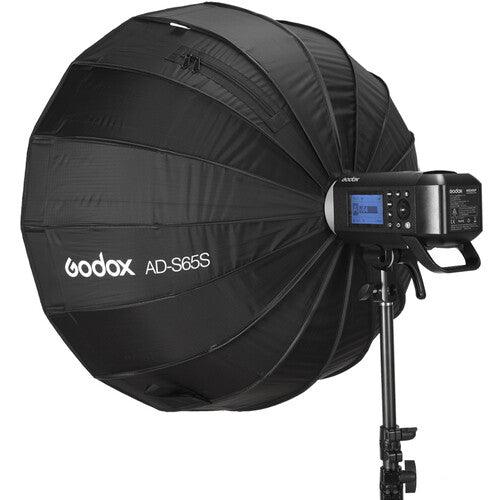 Godox AD-S65S Parabolic Softbox with Godox Mount and Grid (Gold/Silver, 25.6") | PROCAM