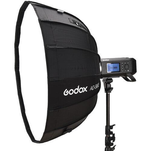 Godox AD-S65S Parabolic Softbox with Godox Mount and Grid (Gold/Silver, 25.6") | PROCAM