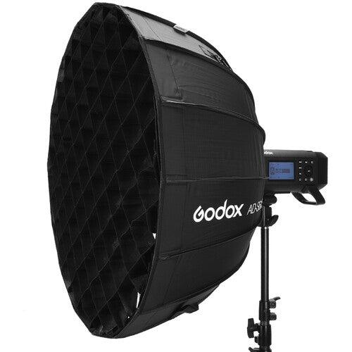 Godox AD-S65S Parabolic Softbox with Godox Mount and Grid (Gold/Silver, 25.6") | PROCAM