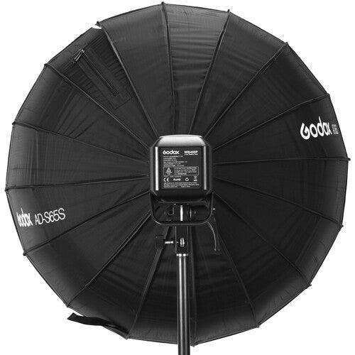 Godox AD-S65S Parabolic Softbox with Godox Mount and Grid (Gold/Silver, 25.6") | PROCAM