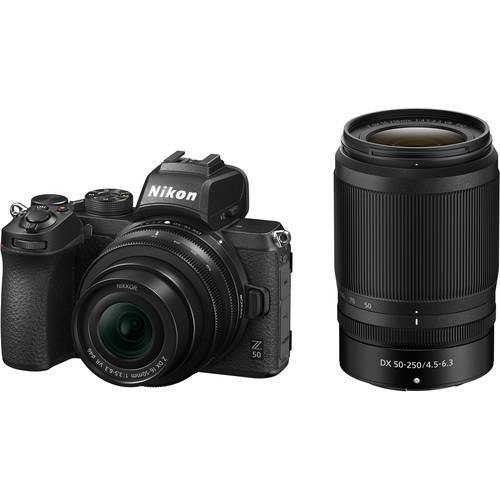 Nikon Z50 Mirrorless Digital Camera with Z DX 16-50mm f/3.5-6.3 VR & Z DX 50-250mm f/4.5-6.3 VR Lenses | PROCAM