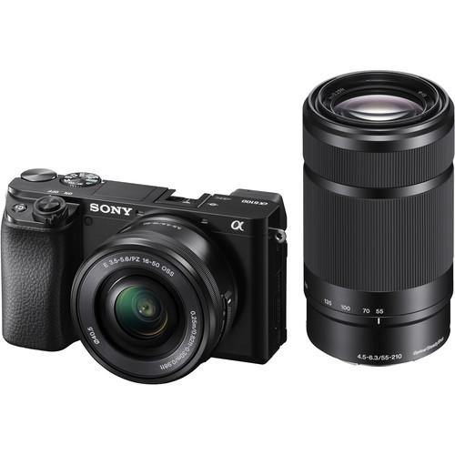 Sony Alpha a6100 Mirrorless Digital Camera with 16-50mm and 55-210mm Lenses | PROCAM