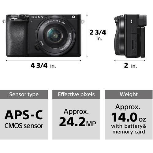 Sony Alpha a6100 Mirrorless Digital Camera with 16-50mm Lenses | PROCAM