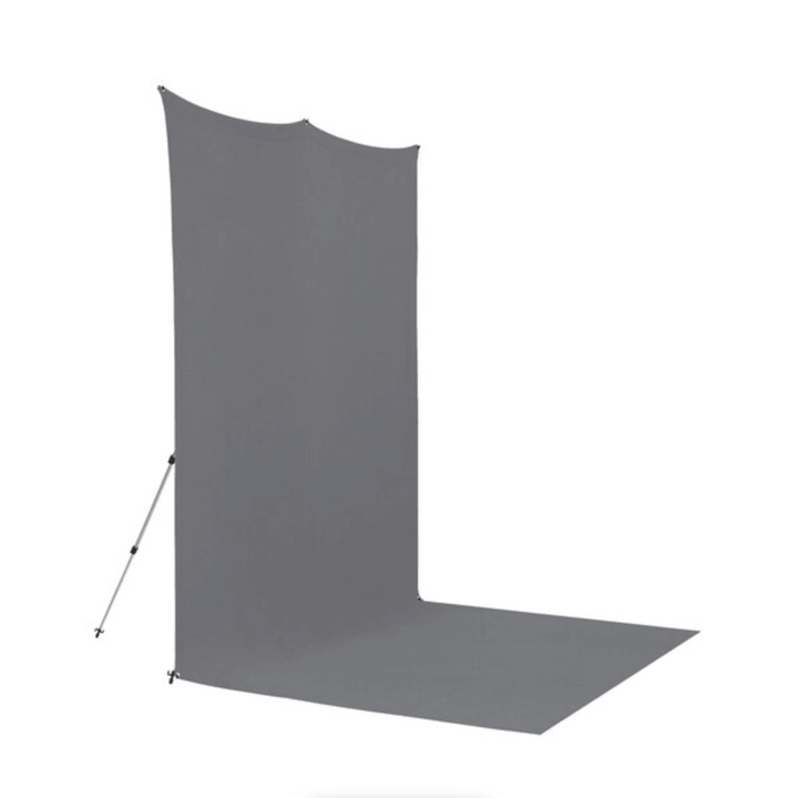 Westcott X-Drop Pro Fabric Backdrop Sweep Kit (Neutral Gray, 8 x 13') | PROCAM