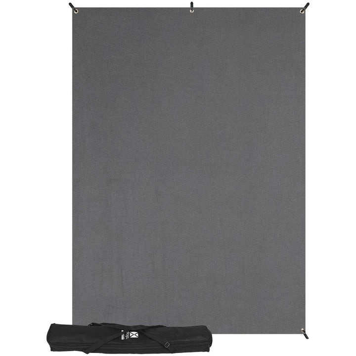 Westcott X-Drop Wrinkle-Resistant Backdrop Kit - Neutral Gray (5' x 7') | PROCAM